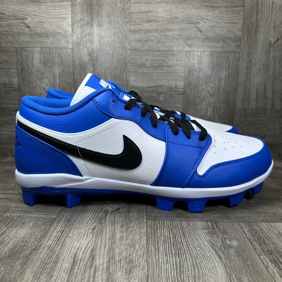 Jordan Other - Jordan 1 Low MCS Baseball Cleats Mens 15 Game Royal White Black NEW CJ8524-411